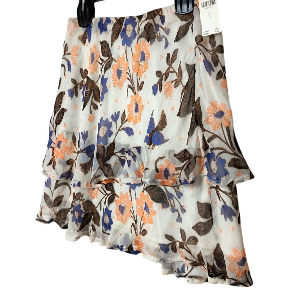 New Anthropologie Skirt Floral Flowy Layered Boho Size Small NWT $98